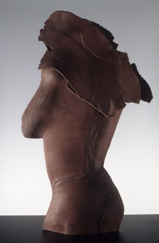 Red Winged Figure, 1988, ceramic