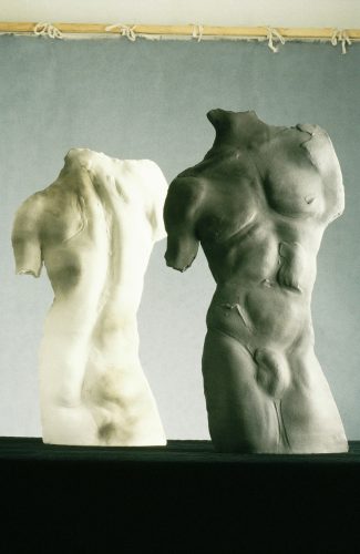 The Philadelphia Twins, 1991, ceramic