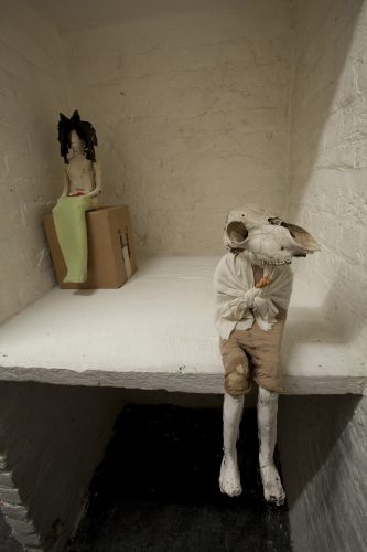 The Uncanny Playroom at Room Artspace, 2012, ceramic and mixed media