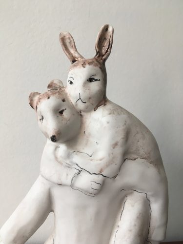 When Were You Under Me? (detail), 2019, ceramic