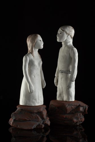 Secret Conversations: Romeo and Juliet, 2017, ceramic