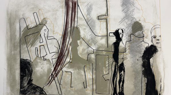 Still Life Class, 2025 Screen print in 5 colours, 54 x 70 cm